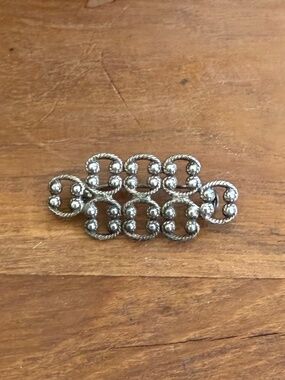 Vintage Mid-Century Sterling Silver Brooch Pin